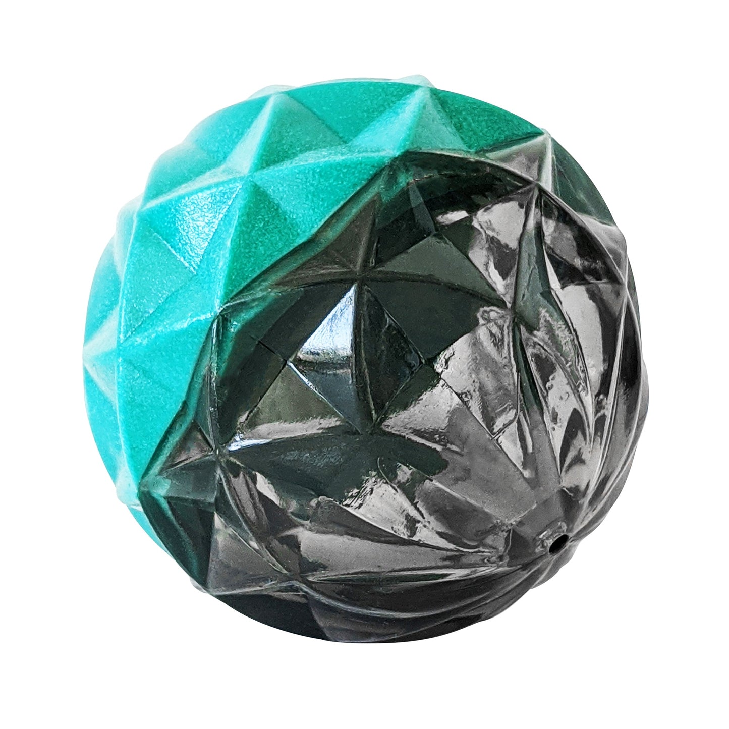 Country Living Geometric Textured Ball Dog Chew Toy, Interactive Rubber Toy for Mental Stimulation – Small