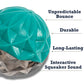 Country Living Geometric Textured Ball Dog Chew Toy, Interactive Rubber Toy for Mental Stimulation – Small