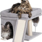 Cat Tree for Large Cats 24in Tower with Perch Condos Scratching Post