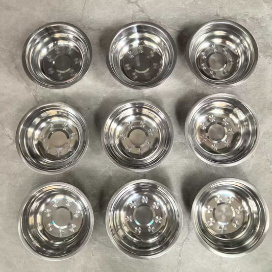 Pet Feeding Cat Food Pet Plate Stainless Steel Thickened Rice Basin