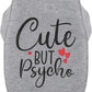 Dog Shirt Cotton Small Medium Dogs Cute Psycho Shirt Soft Breathable