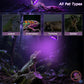 Reptile Night Heat Bulb 75W Purple UVA Basking Lamp E26 2 Pack