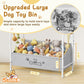 Dog Toy Storage Organizer with Shelf & 6 Hooks