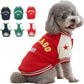 Warm Dog Varsity Jacket Heavyweight Fleece Pet Coat Small-4XL