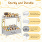 Dog Toy Storage Organizer with Shelf & 6 Hooks
