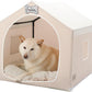 Indoor Dog House Tent Bed Soft Washable Foldable Cave For Small and Medium Dogs