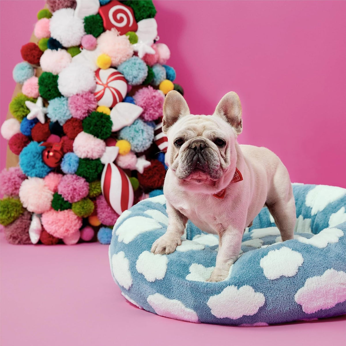 LE SURE Donut Dog Bed – 7 Sizes, 5 Patterns