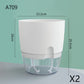 Automatic Water-Absorbing Flower Pot Plastic Resin Transparent Flower Pot