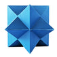 Blue Star-Shaped Natural Rubber Dog Chew Toy – Durable & Textured for Engaging Playtime