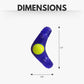 TPR Boomerang Dog Chew Toy with Removable Squeaker Tennis Ball & Treat Fill