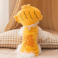 In Autumn And Winter, The Dog Is Funny. The Hot Spring Fish Wears A Hat And A Vest, Transforming Into A Teddy Cotton-padded Suit For Pet Dogs