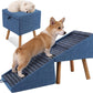 Dog Stairs for Couch 2 in 1 Foldable Pet Steps Ottoman Non Slip