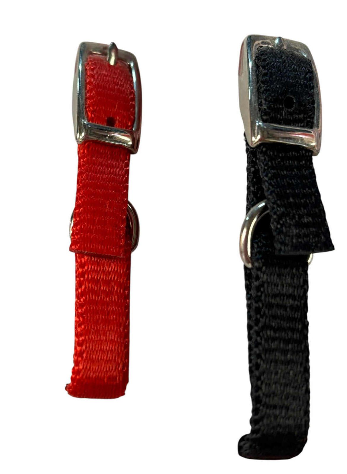 Pocket Pups Jeweled Dog/Cat/Ferret Micro Pet Collar Xtra-Small 5"-6" Neck  Red