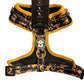 FreshPawz Adjustable Harness Breathable/Reflective Size SMALLYellow/Gold & Black