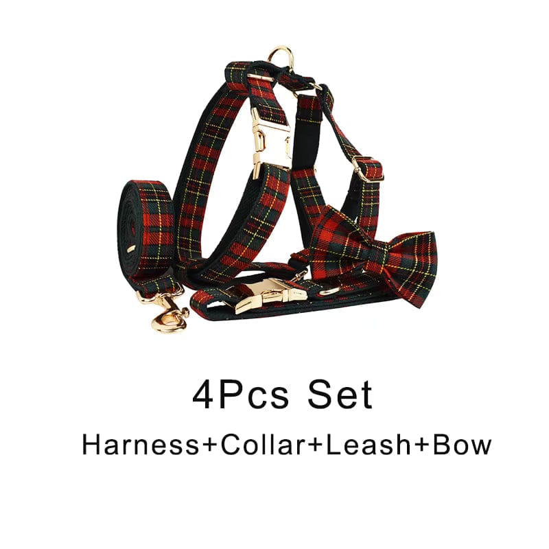 Red Tartan Christmas Set