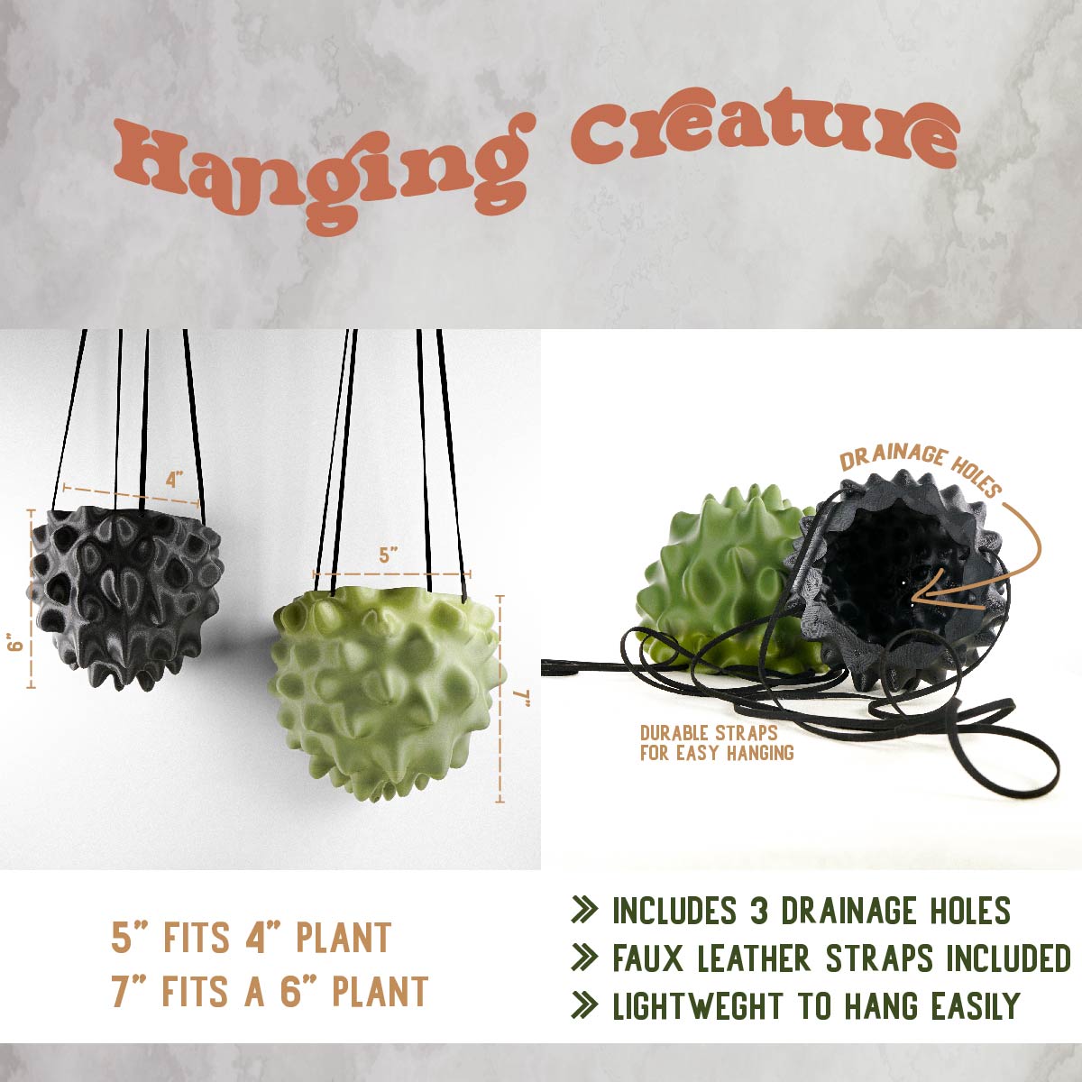 hanging plant pot with drainage Hanging Planter – Stylish, Durable, Eco-Friendly, Modern Design, Indoor & Outdoor Use, Multiple Sizes & Colors, Lightweight, Easy to Install, Perfect
