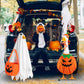Halloween Fall Porch Goose Outfit, 23in Lawn Goose Cloth Halloween Ghost Pumpkin Costume For Lawn Goose, Patio Yard Art Geese Decor, Thanksgiving Fall Themes Seasonal Accessory