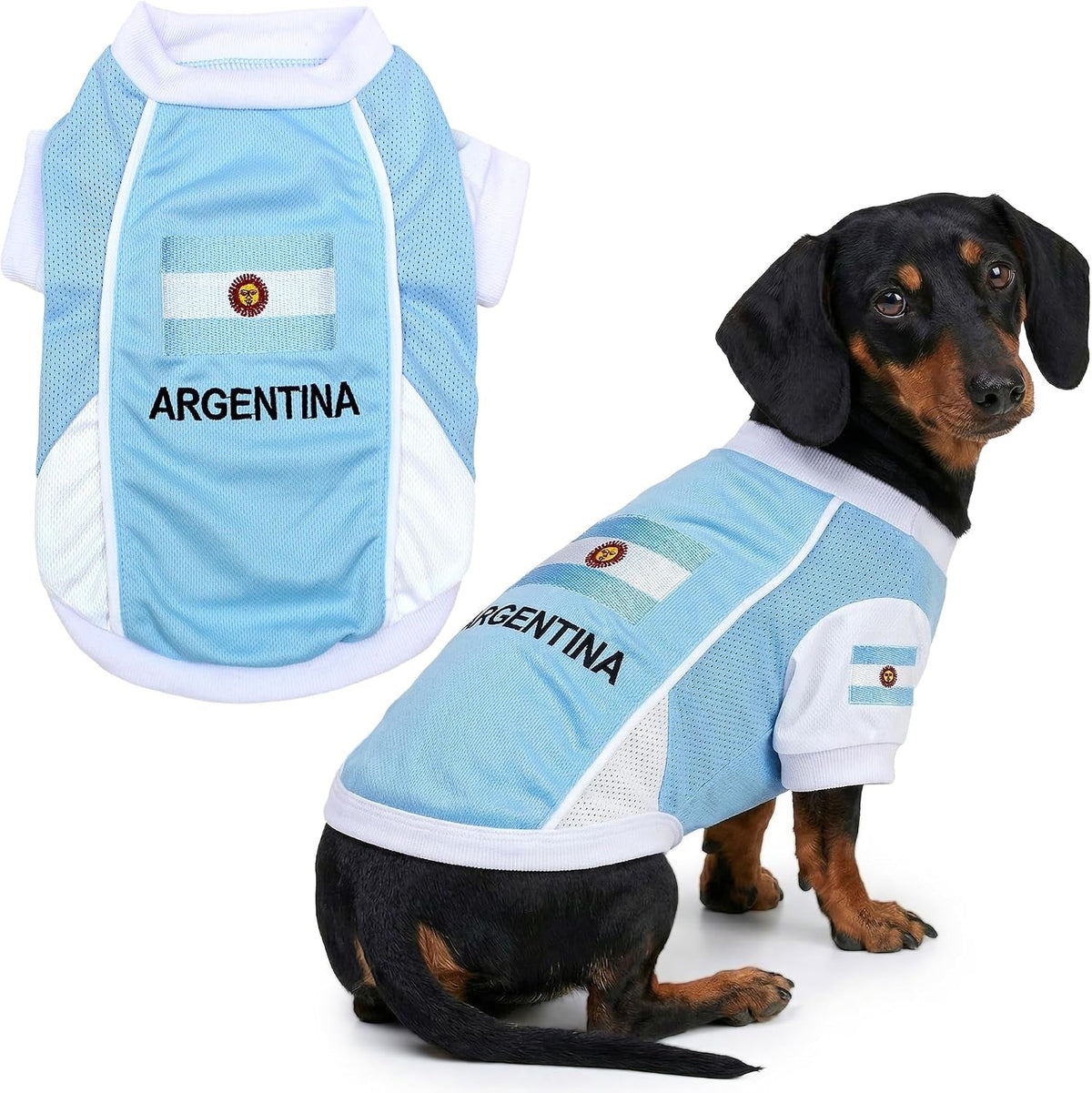 Parisian Pet Breathable Mesh Soccer Jersey for Dogs, XS–5XL