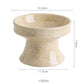 Cat Bowl Ceramic Shallow Mouth High Foot Anti Overturn Double
