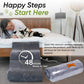 Dog Ramp for Bed Foldable 2 in 1 Stairs Foam Non Slip Pet Steps