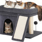 Cat Tree for Large Cats 24in Tower with Perch Condos Scratching Post