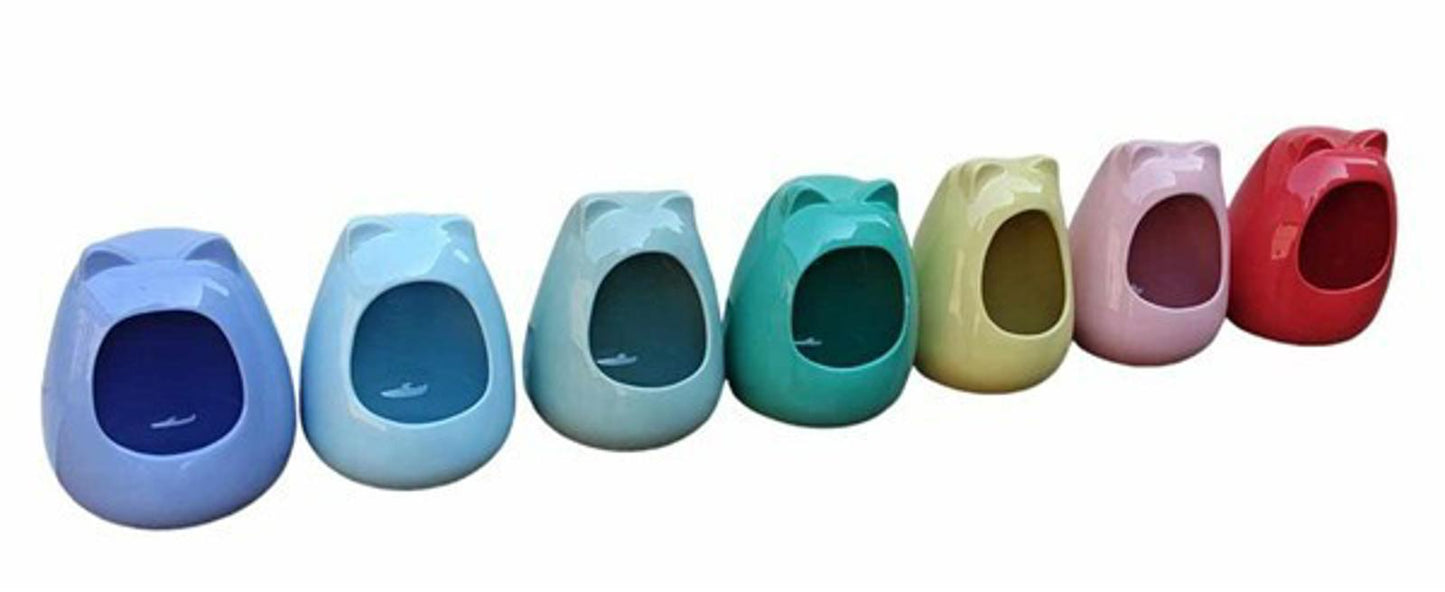 Ceramic Dust House  "Chilly House Original " by PNC - Large (Pomegranate Red)