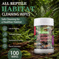 Reptile Habitat Cleaning Wipes – 2 Pack, 200 Count
