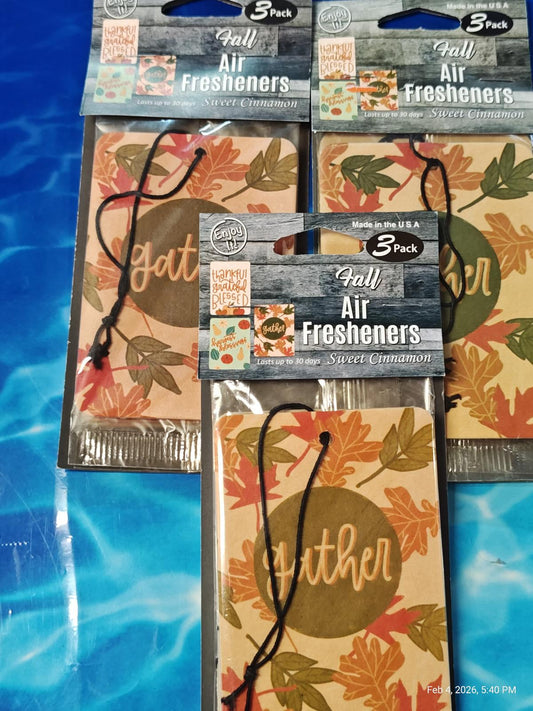 Sweet Cinnamon Air Fresheners  Cozy Comfort in Every Pack by PNC Family FInds