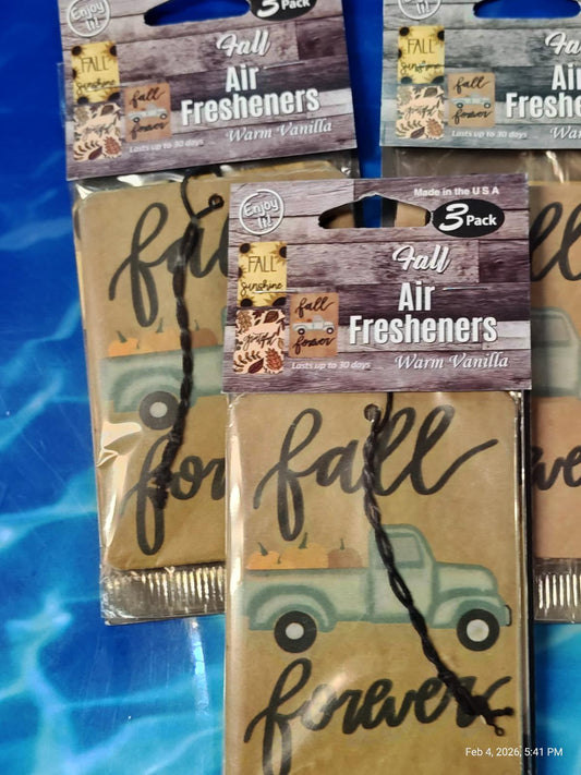 Air Fresheners Warm Vanilla Scent  Cozy Comfort in a Pack by PNC Family FInds