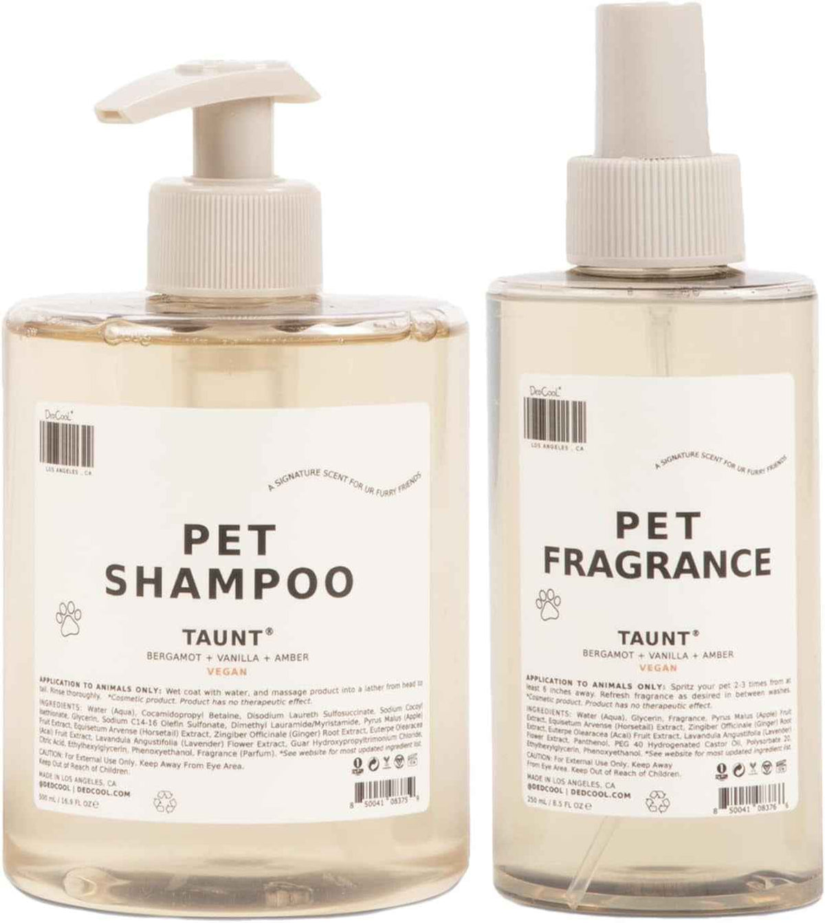 DedCool Luxury Dog Grooming Bundle – Shampoo & Fragrance Mist
