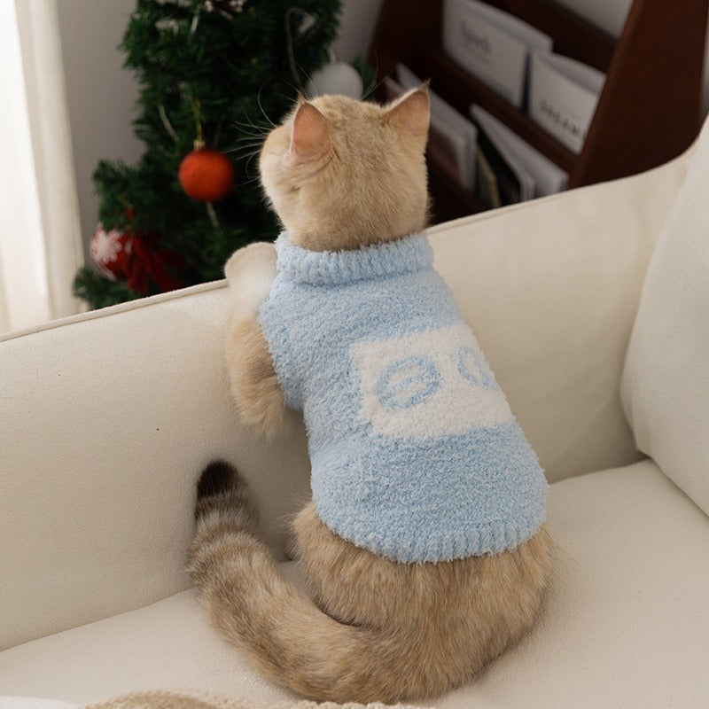 Cute Pet Sweaters, Warm Pullover For Winter, Suitable For Cats And Dogs.