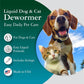 Liquid Dog Cat Dewormer Chicken Flavor 4oz with Dosing Syringe Made USA