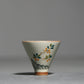 Ceramic Hand Painted Bamboo Hat-Shaped Small Teacup
