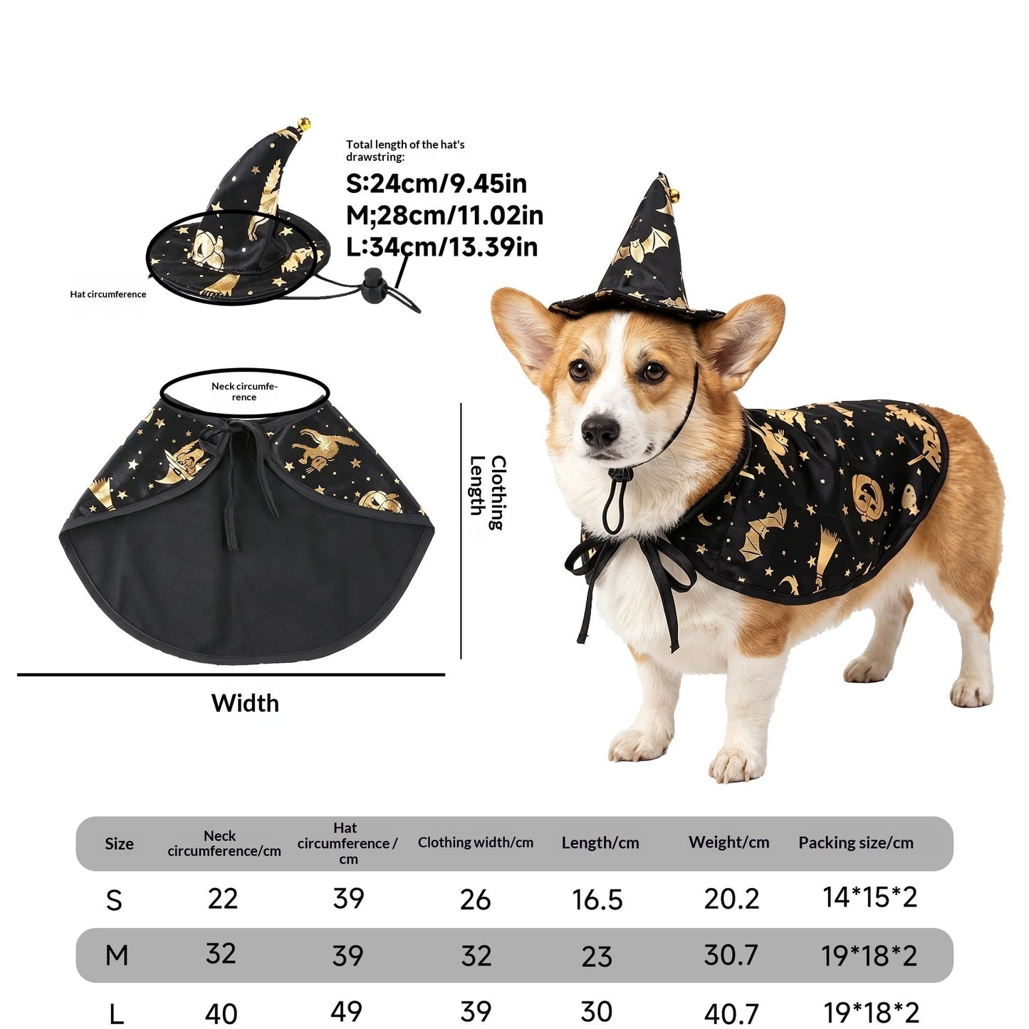 Pet Costume Cat Transformation Funny Holiday Dress-Up Outfit