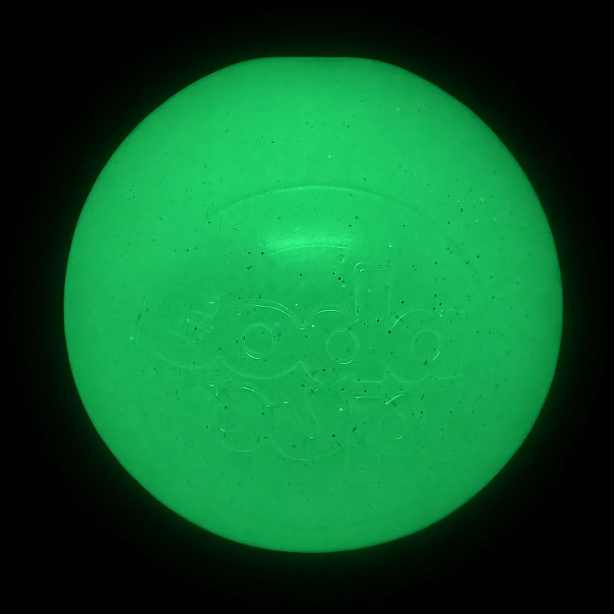 Pelota de juguete para perros Glitter Ball | Pelota de goma blanda PUP-X que flota para buscar y recoger con dispensador de premios | Fabricada en EE. UU.