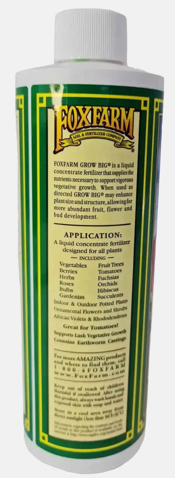 Plant Nutrients (Fox Farm Grow Big NPK 6-4-4)