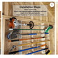 Garden Tool Organizer Rack - Stud Mounted