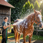 Davis Scruffy Horse Shampoo + HandsOn Grooming Gloves Large Size - Complete Grooming Kit