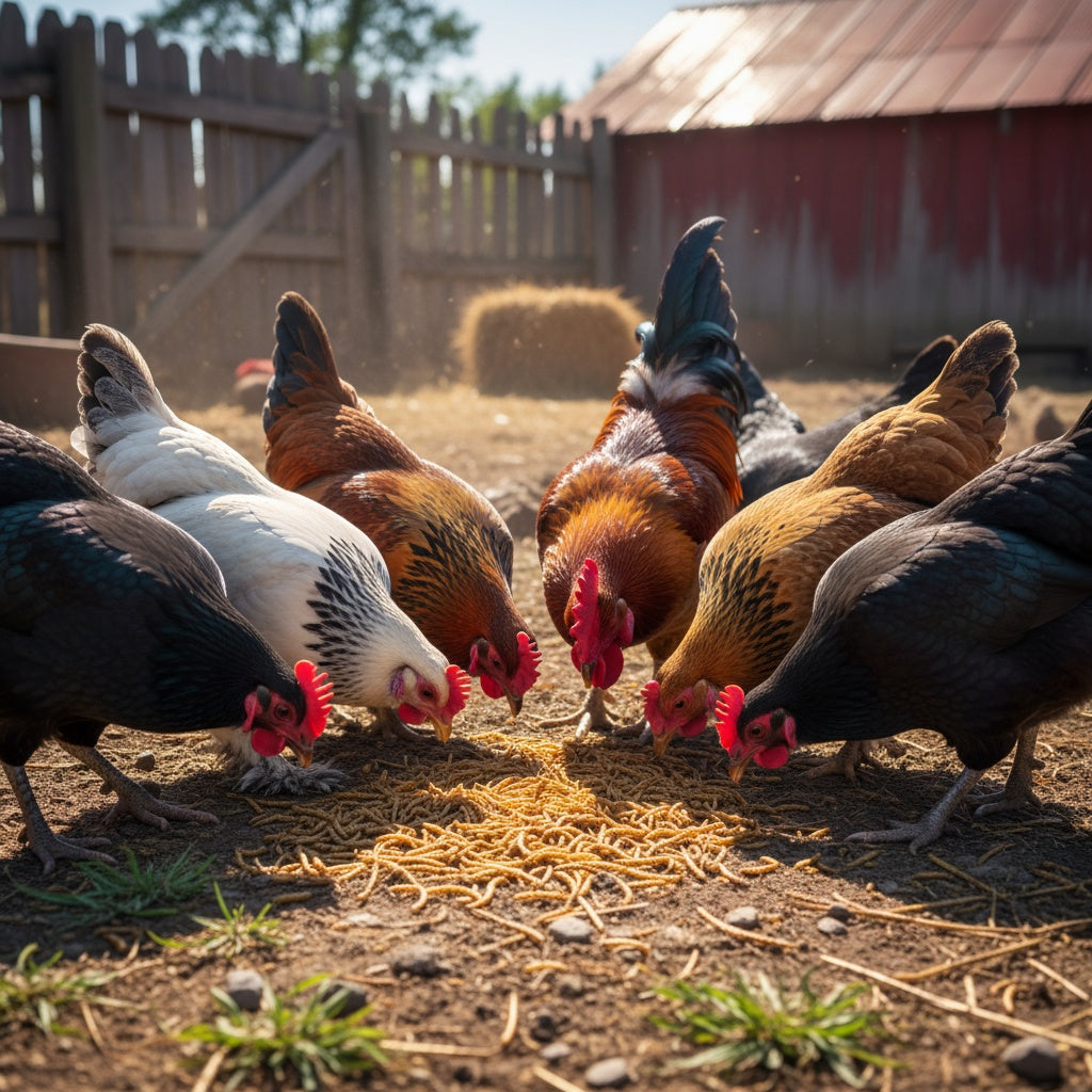 Mealworms To Go Dried Mealworms Natural Protein Chickens Wild Birds 11lbs. Bag