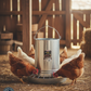 Little Giant 30 lb Hanging Feeder Tube & Pan Galvanized Steel Poultry Feeder