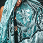 RESTOCKED ✦ GOLDEN TEACHERS V1 • AQUAMARINE • Festival Shawl/Scarf