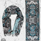 RESTOCKED ✦ GOLDEN TEACHERS V1 • AQUAMARINE • Festival Shawl/Scarf