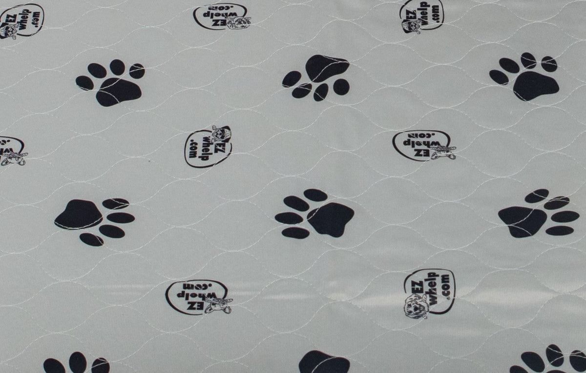 Alfombrilla/Tapete Gris con Huellas de Patas