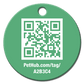 PetHub QR Pet ID Tag – Classic Aluminum