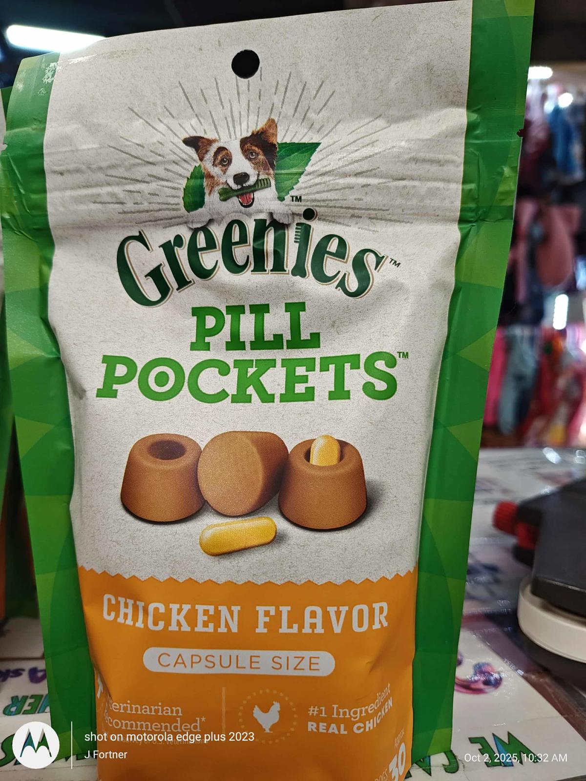Pet Treat- Pockets for Dogs Capsules lg Size 30 Count  1 Bag Chicken 7.9oz