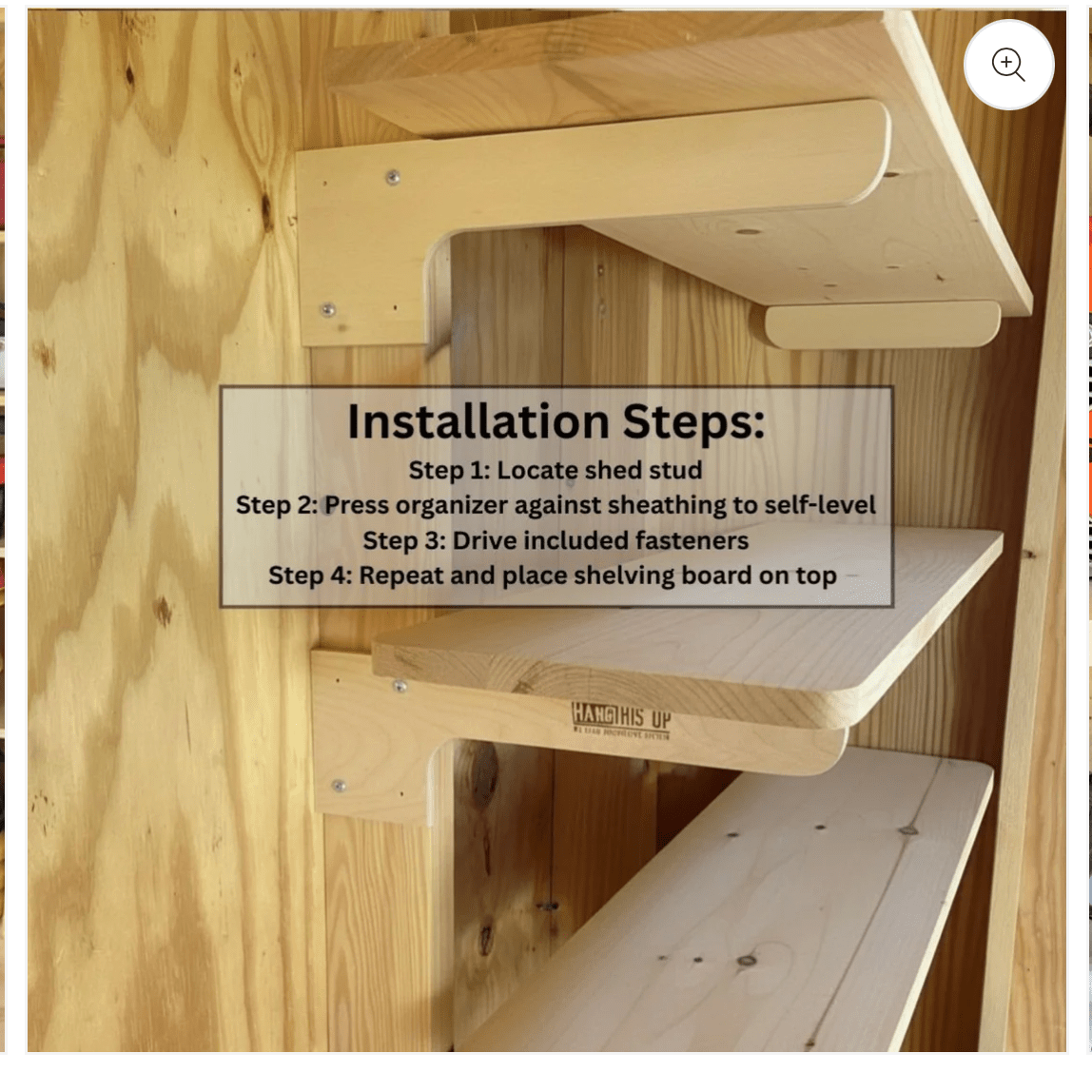 Heavy-Duty Shed Shelf Bracket Kit
