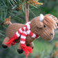 Softie Handknit Highland Cow Ornament
