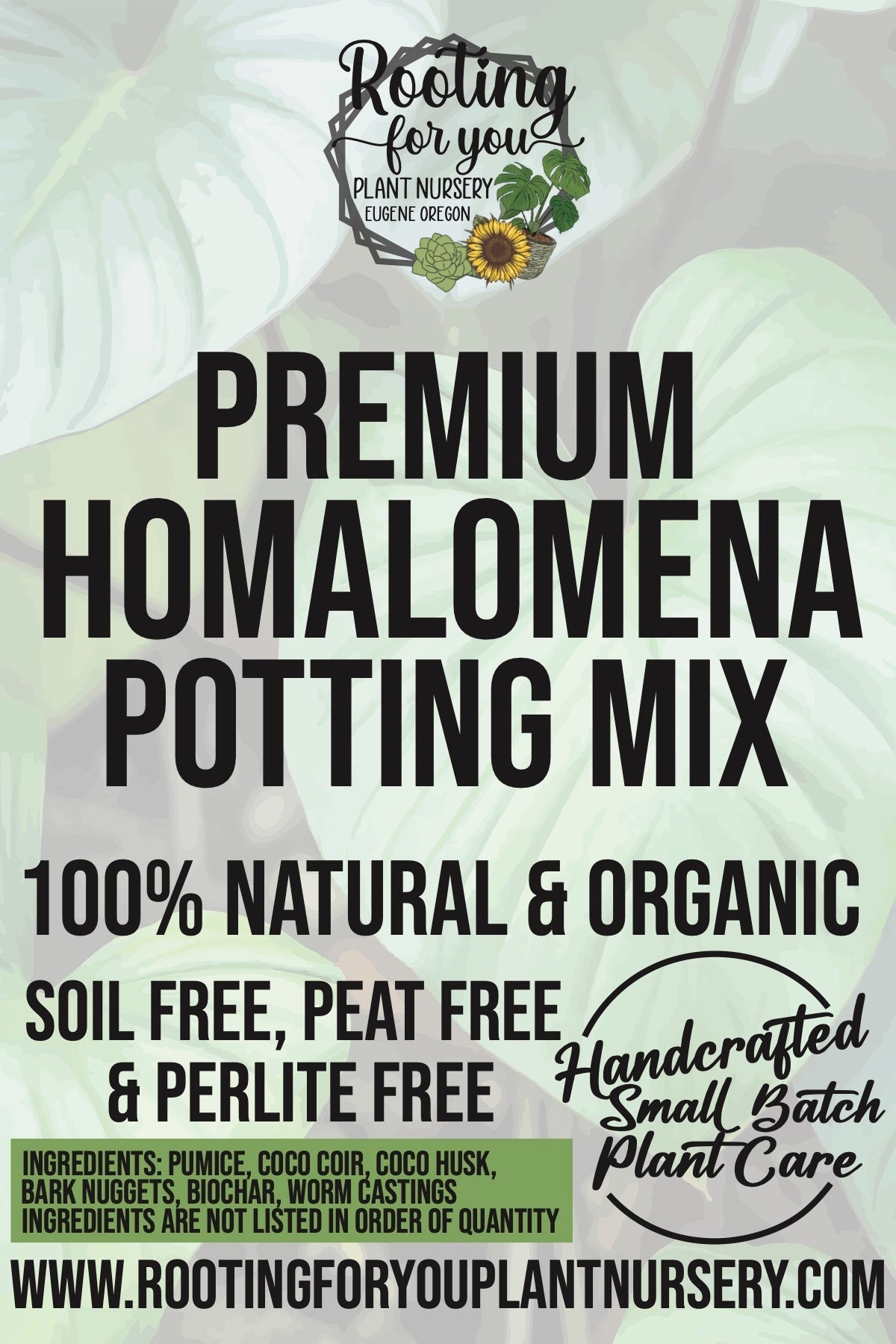 Homalomena Premium Potting Mix