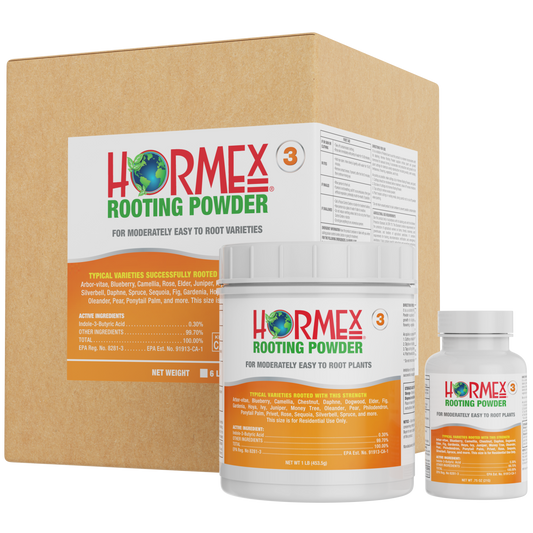 Hormex Rooting Powder #3 (0.30 IBA) - Rooting Hormone for Common Home & Garden Plant Cuttings