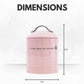 "I Love You So Much" Dog Treat Canister Gift Set – Pink & Blue